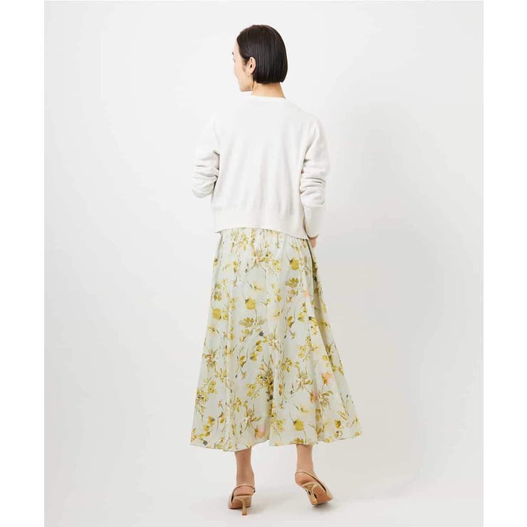 フラワープリントセミマーメイドスカート | MICHEL KLEIN | 詳細画像13 