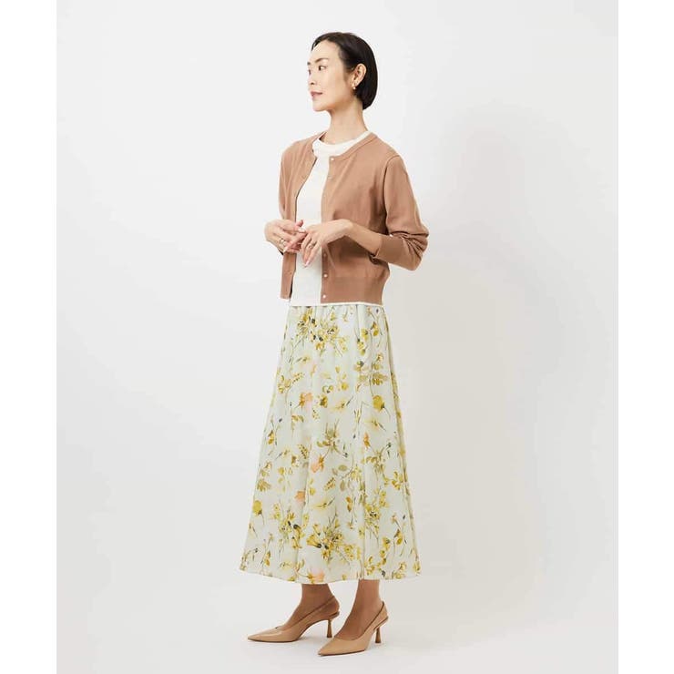 フラワープリントセミマーメイドスカート | MICHEL KLEIN | 詳細画像15 