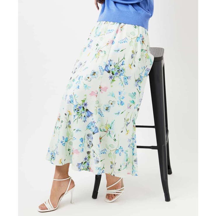 フラワープリントセミマーメイドスカート | MICHEL KLEIN | 詳細画像17 