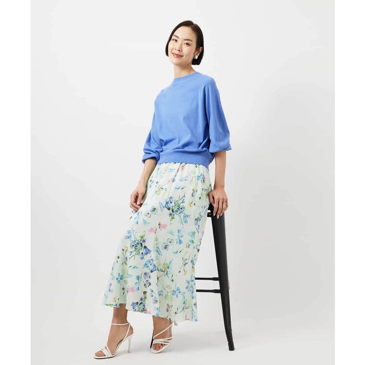 フラワープリントセミマーメイドスカート | MICHEL KLEIN | 詳細画像18 