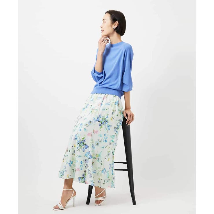 フラワープリントセミマーメイドスカート | MICHEL KLEIN | 詳細画像19 