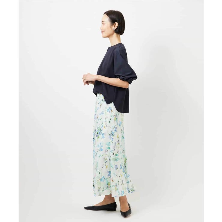 フラワープリントセミマーメイドスカート | MICHEL KLEIN | 詳細画像25 