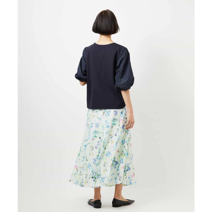 フラワープリントセミマーメイドスカート | MICHEL KLEIN | 詳細画像26 