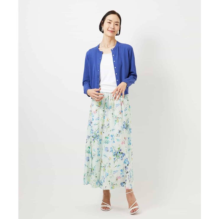 フラワープリントセミマーメイドスカート | MICHEL KLEIN | 詳細画像27 