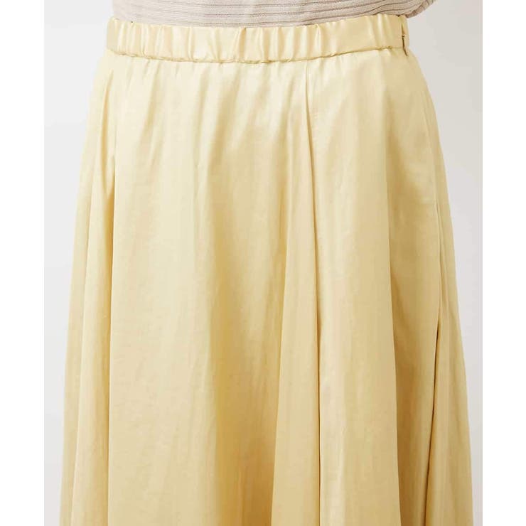 レザーライクサテンフレアスカート | MICHEL KLEIN | 詳細画像22 