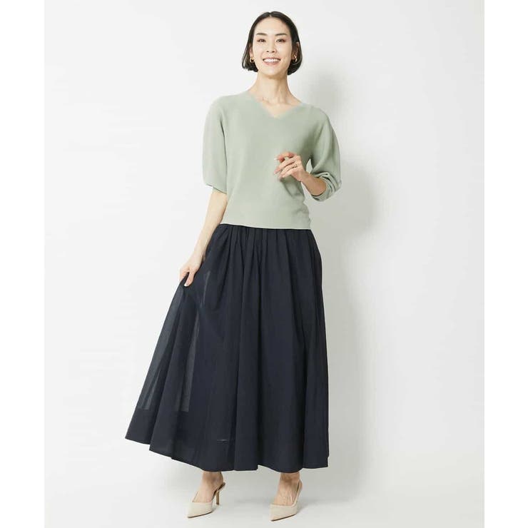 ナチュラルシアーロングスカート | MICHEL KLEIN | 詳細画像10 