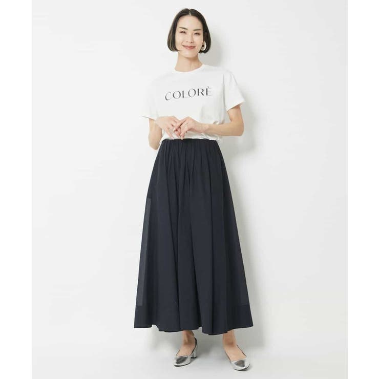 ナチュラルシアーロングスカート | MICHEL KLEIN | 詳細画像3 