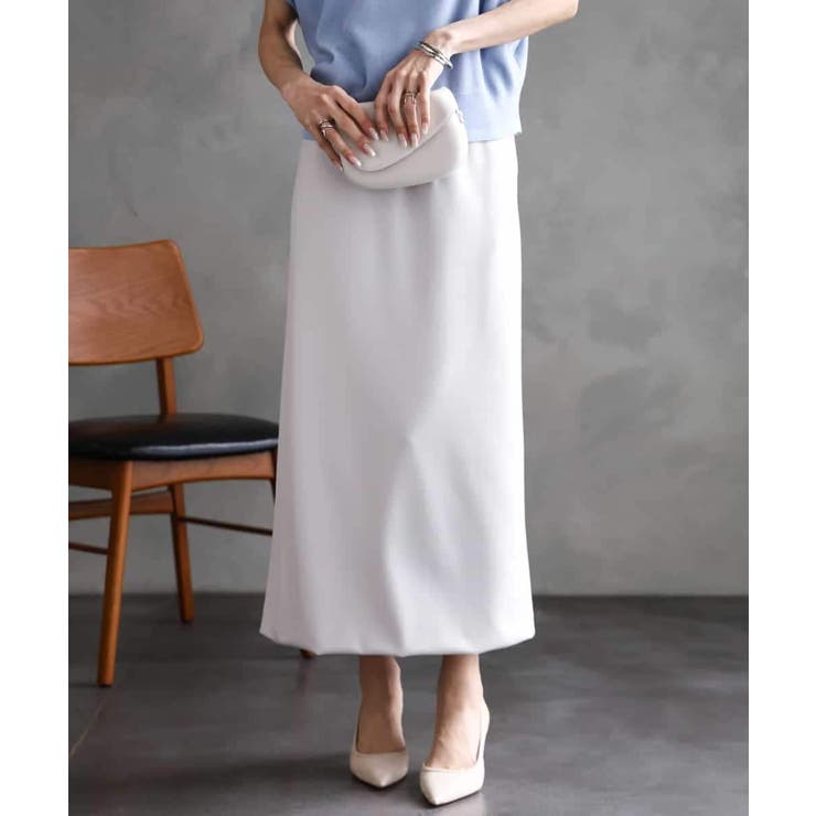 ライトグレー | ダンボールセミタイトスカート | MICHEL KLEIN