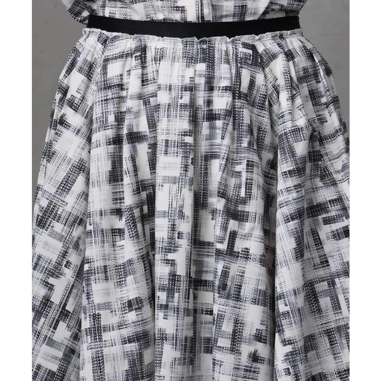 [セットアップ対応]かすれチェック柄ギャザースカート | MICHEL KLEIN | 詳細画像15 