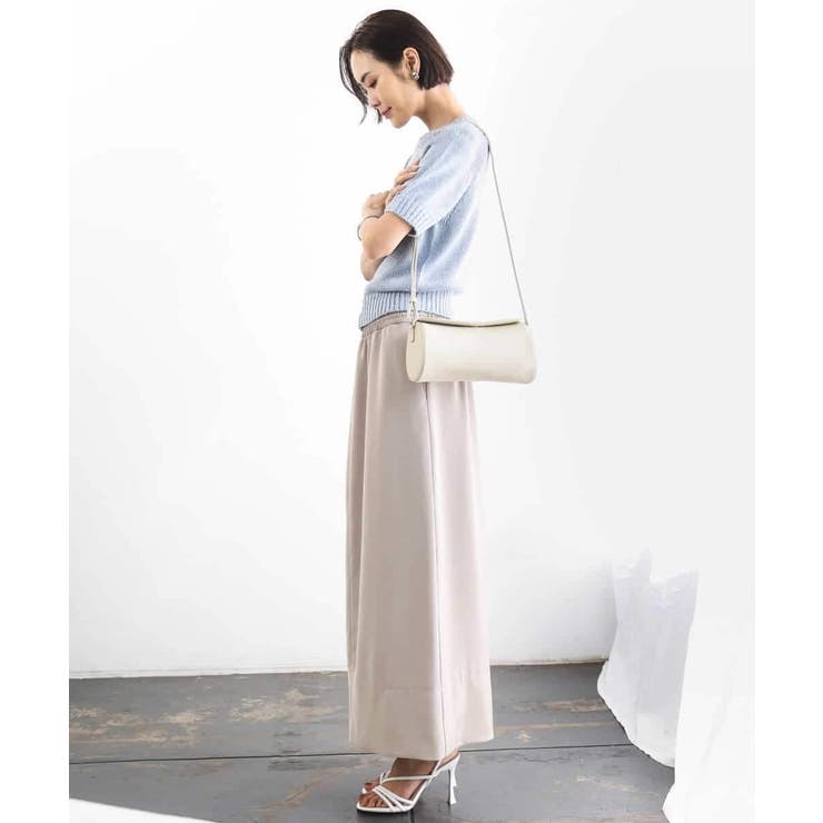 [リラックスボトム]ダルサテン Iラインスカート | MICHEL KLEIN | 詳細画像31 