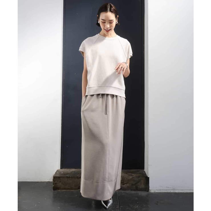 [リラックスボトム]ダルサテン Iラインスカート | MICHEL KLEIN | 詳細画像34 