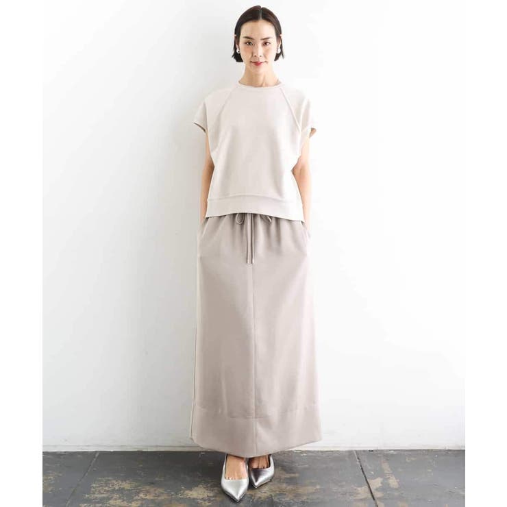 [リラックスボトム]ダルサテン Iラインスカート | MICHEL KLEIN | 詳細画像35 