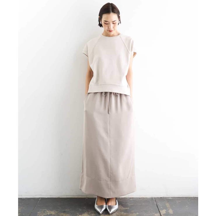 [リラックスボトム]ダルサテン Iラインスカート | MICHEL KLEIN | 詳細画像36 