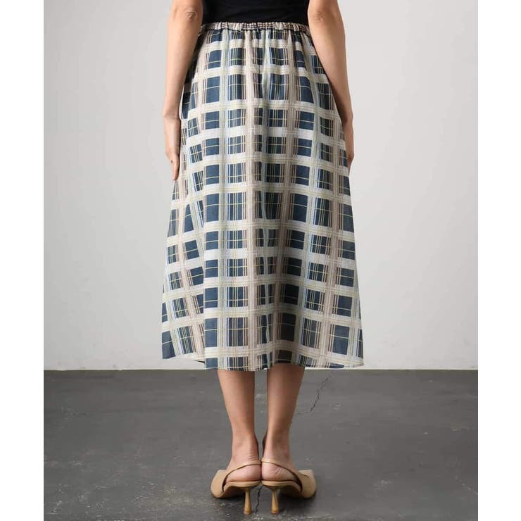 [セットアップ対応]チェック柄タックフレアスカート | MICHEL KLEIN | 詳細画像23 