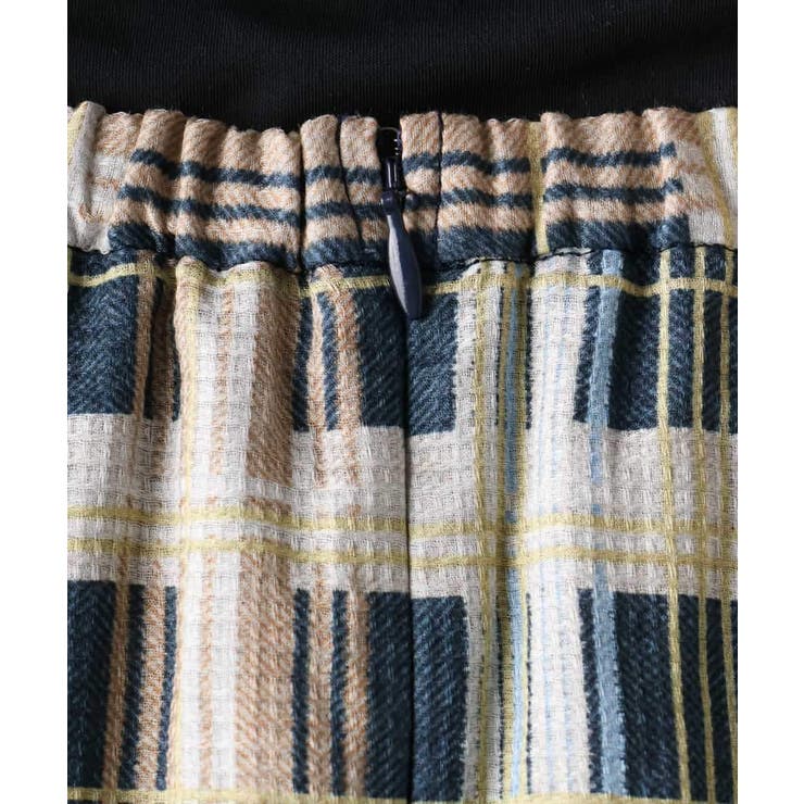 [セットアップ対応]チェック柄タックフレアスカート | MICHEL KLEIN | 詳細画像24 