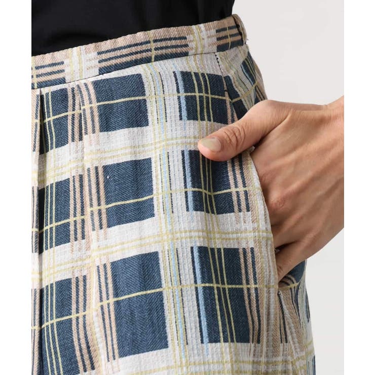 [セットアップ対応]チェック柄タックフレアスカート | MICHEL KLEIN | 詳細画像26 