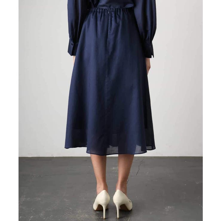 [セットアップ対応]ライトワッフルタックフレアスカート | MICHEL KLEIN | 詳細画像12 