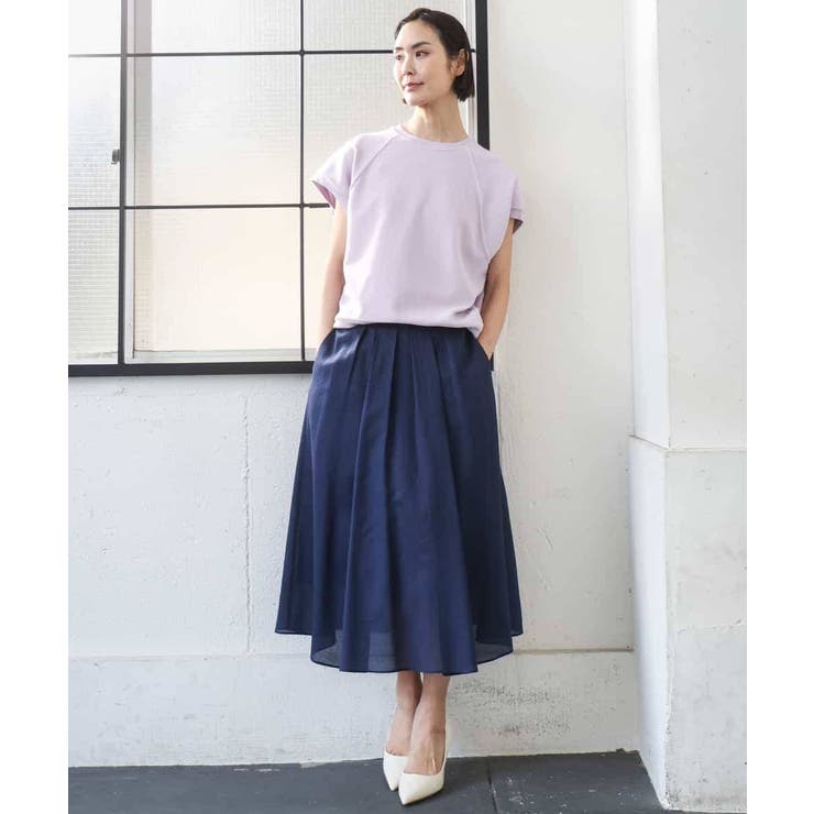 [セットアップ対応]ライトワッフルタックフレアスカート | MICHEL KLEIN | 詳細画像5 