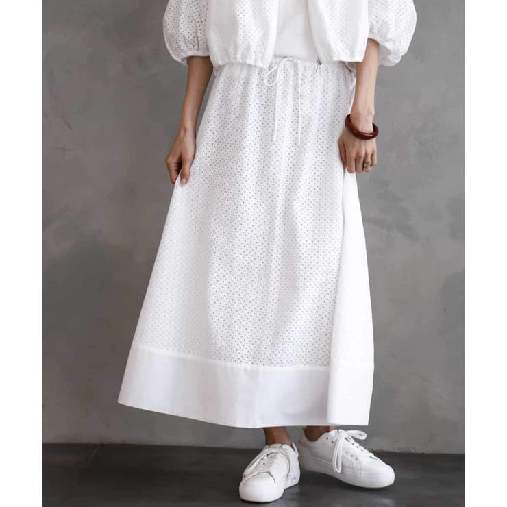 [セットアップ対応]エンブロイダリーレーススカート | MICHEL KLEIN | 詳細画像20 