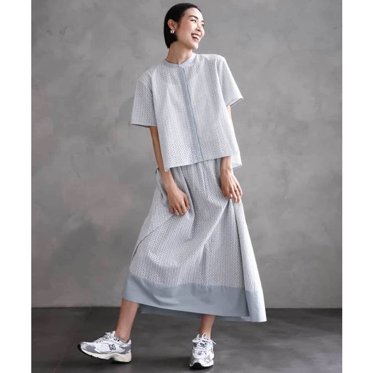 [セットアップ対応]エンブロイダリーレーススカート | MICHEL KLEIN | 詳細画像4 