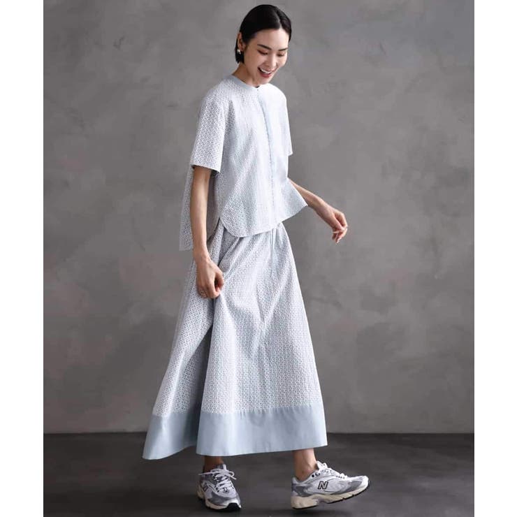 [セットアップ対応]エンブロイダリーレーススカート | MICHEL KLEIN | 詳細画像5 