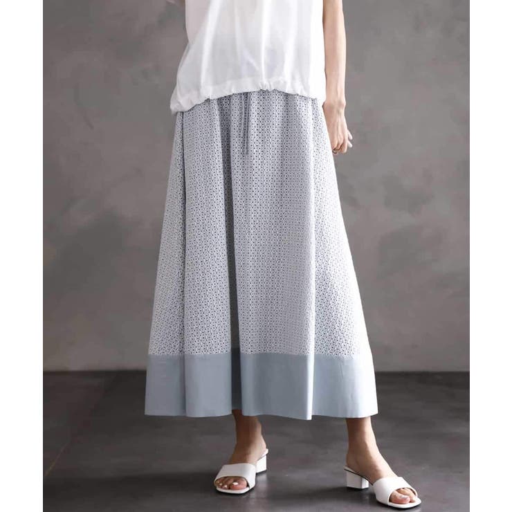 [セットアップ対応]エンブロイダリーレーススカート | MICHEL KLEIN | 詳細画像6 