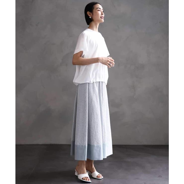 [セットアップ対応]エンブロイダリーレーススカート | MICHEL KLEIN | 詳細画像9 