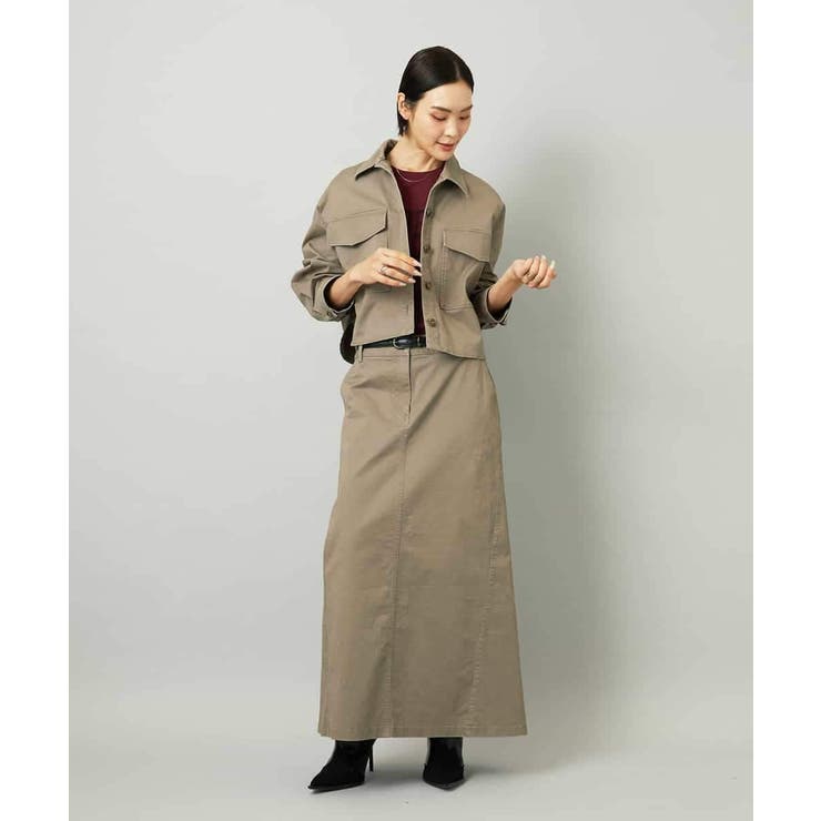 [セットアップ対応]チノAラインスカート | MICHEL KLEIN | 詳細画像8 