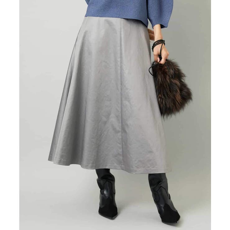 フェイクレザーフレアスカート | MICHEL KLEIN | 詳細画像1 