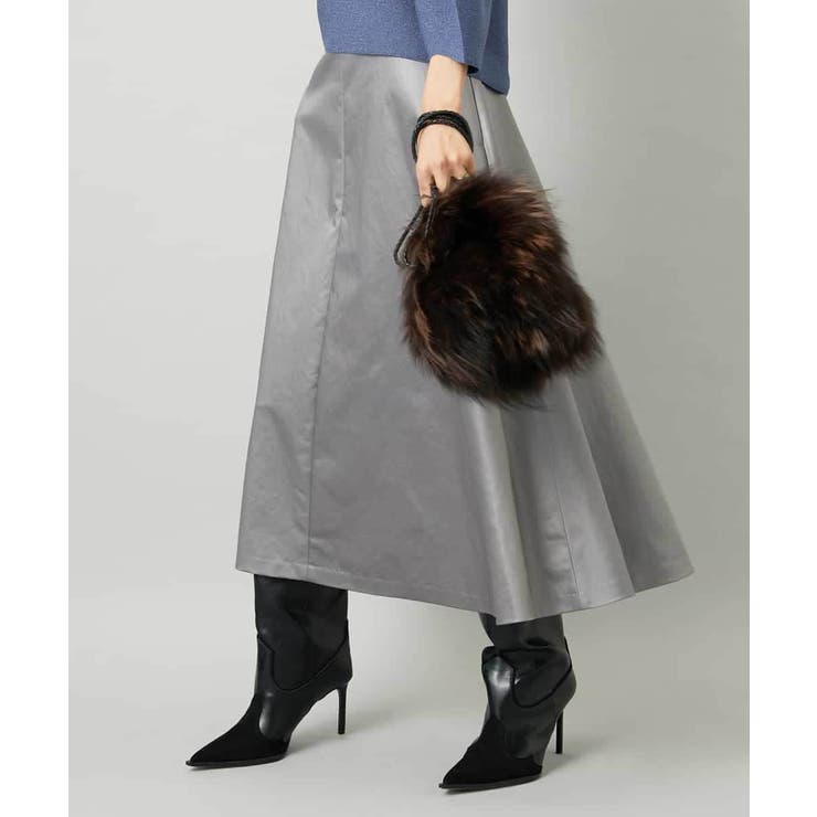 フェイクレザーフレアスカート | MICHEL KLEIN | 詳細画像11 