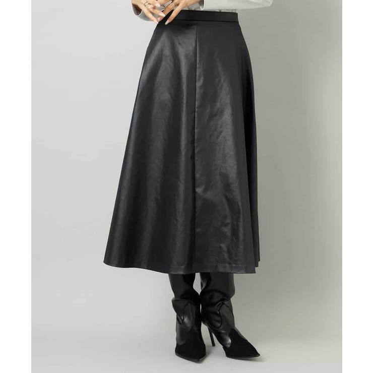 フェイクレザーフレアスカート | MICHEL KLEIN | 詳細画像2 