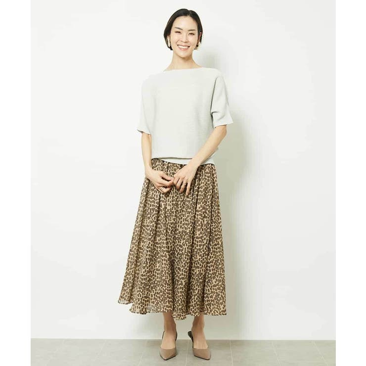 レオパードプリントタックフレアースカート(オリジナルプリント) | MICHEL KLEIN | 詳細画像22 