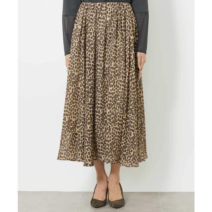 レオパードプリントタックフレアースカート(オリジナルプリント) | MICHEL KLEIN | 詳細画像23 