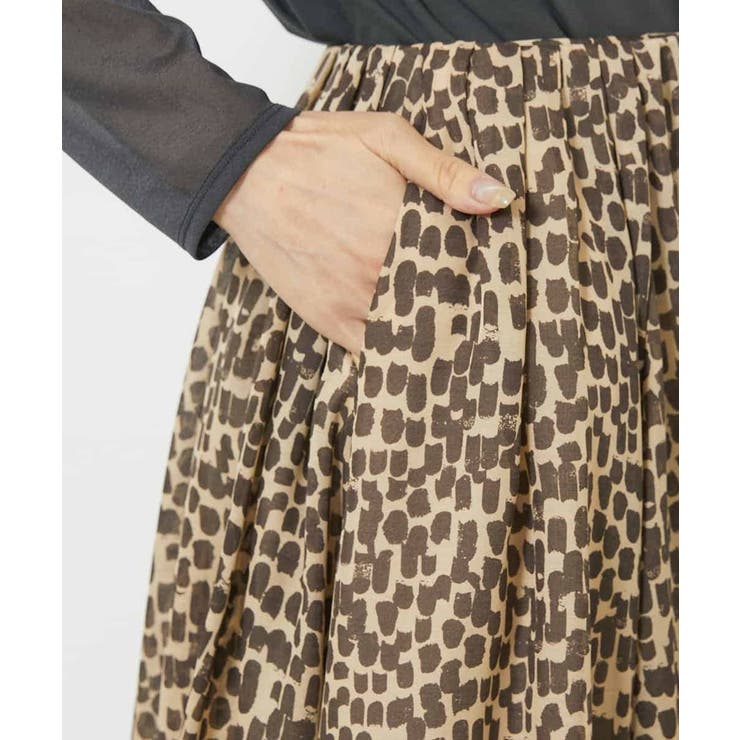 レオパードプリントタックフレアースカート(オリジナルプリント) | MICHEL KLEIN | 詳細画像28 