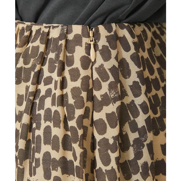 レオパードプリントタックフレアースカート(オリジナルプリント) | MICHEL KLEIN | 詳細画像30 
