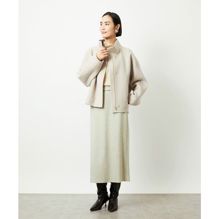 スタンドカラーショートコート | MICHEL KLEIN | 詳細画像15 