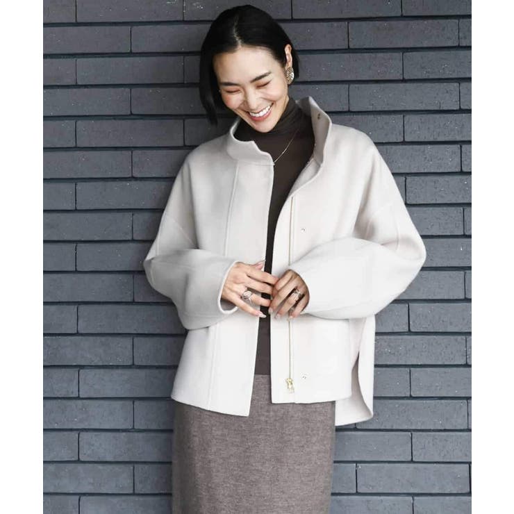 スタンドカラーショートコート | MICHEL KLEIN | 詳細画像17 