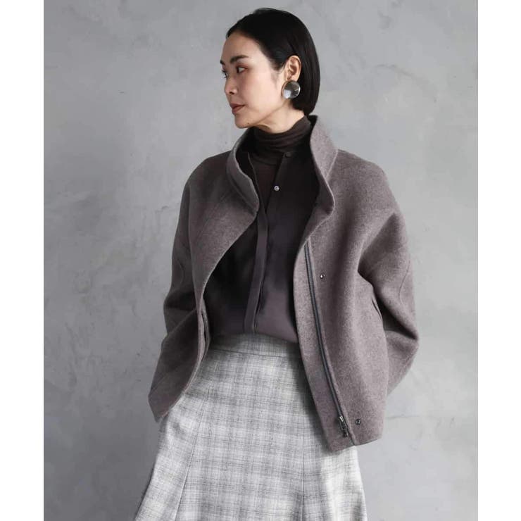 スタンドカラーショートコート | MICHEL KLEIN | 詳細画像5 