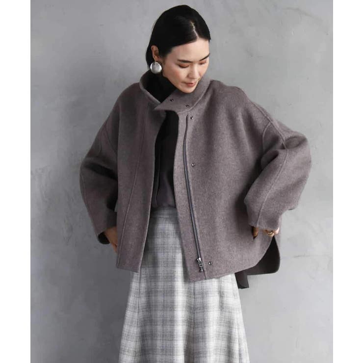 スタンドカラーショートコート | MICHEL KLEIN | 詳細画像7 