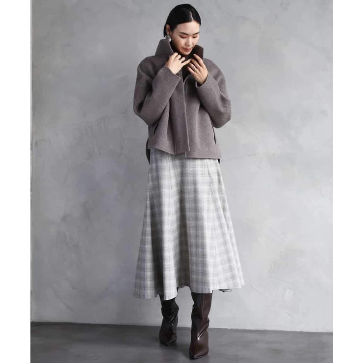 スタンドカラーショートコート | MICHEL KLEIN | 詳細画像8 