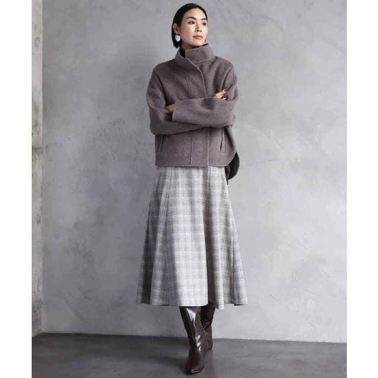 スタンドカラーショートコート | MICHEL KLEIN | 詳細画像9 