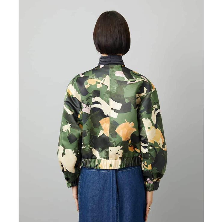 [セットアップ対応]モダンフラワープリントブルゾン | MICHEL KLEIN | 詳細画像12 