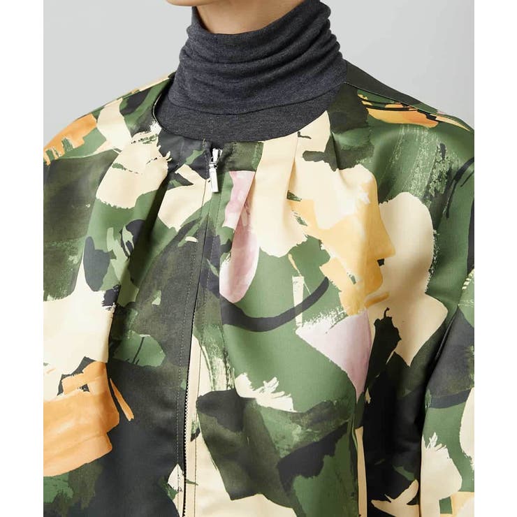 [セットアップ対応]モダンフラワープリントブルゾン | MICHEL KLEIN | 詳細画像13 