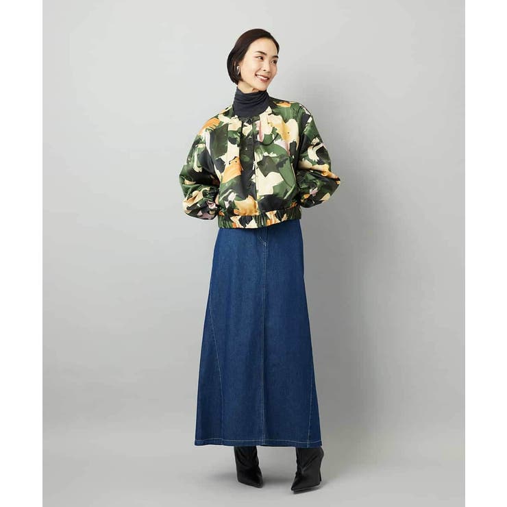 [セットアップ対応]モダンフラワープリントブルゾン | MICHEL KLEIN | 詳細画像8 