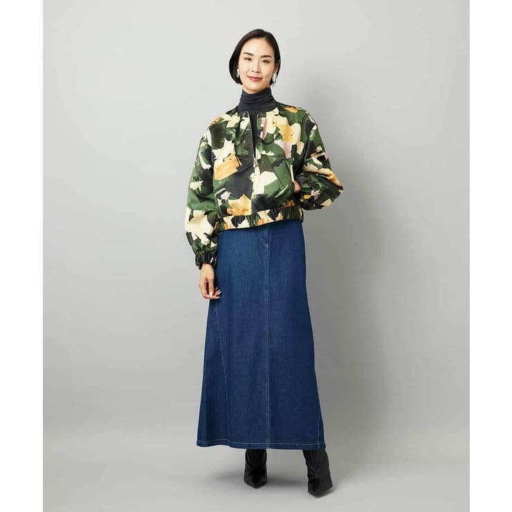 [セットアップ対応]モダンフラワープリントブルゾン | MICHEL KLEIN | 詳細画像9 