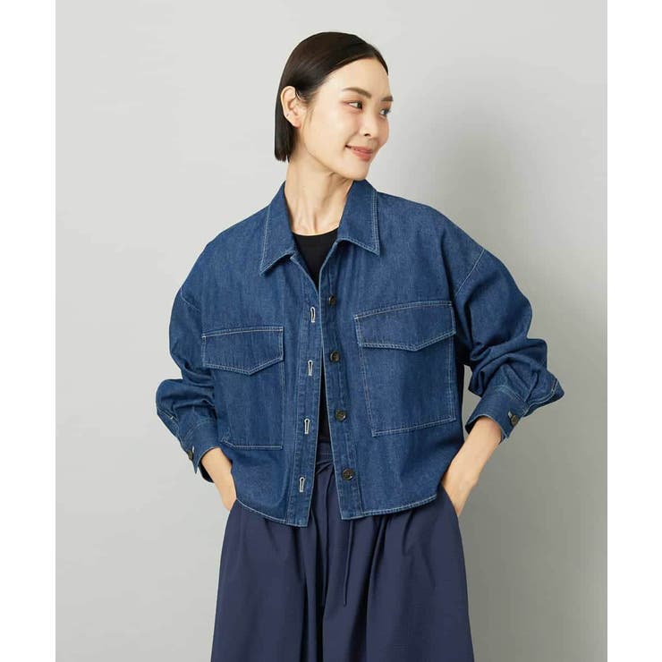 [セットアップ対応]デニムダブルポケットブルゾン | MICHEL KLEIN | 詳細画像8 