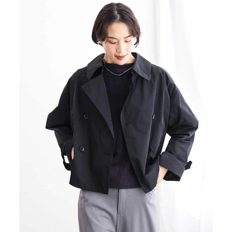 ブラック | [定番]スタンドカラーショートブルゾン | MICHEL KLEIN