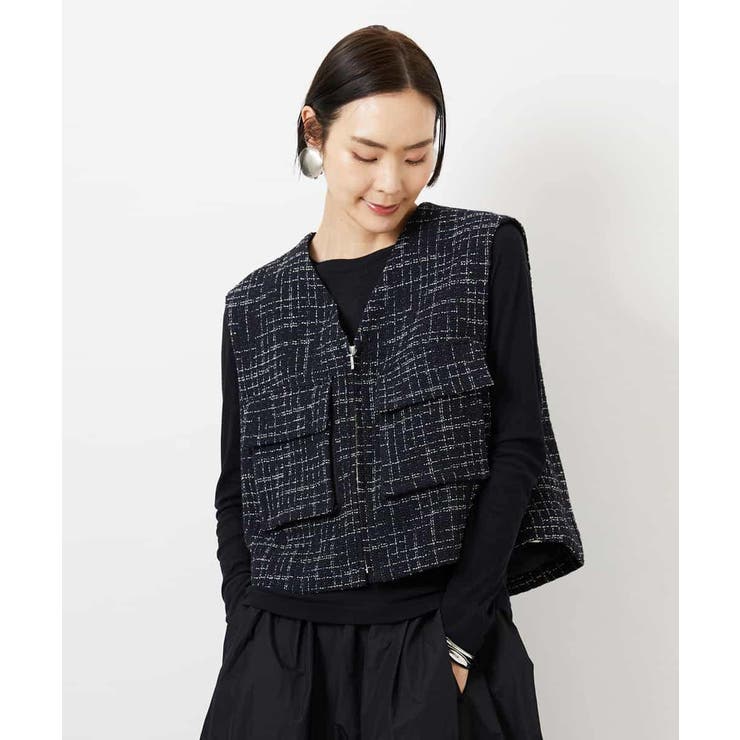 ファンシーツイード フィッシャーマンジレ | MICHEL KLEIN | 詳細画像14 