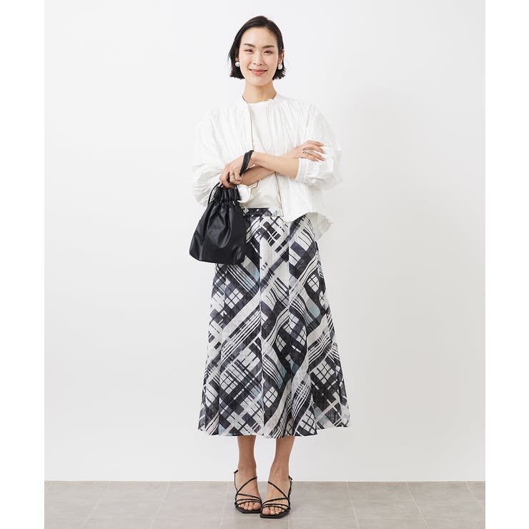 ［セットアップ対応］クラッシュレザーライクノーカラーブルゾン | MICHEL KLEIN | 詳細画像11 