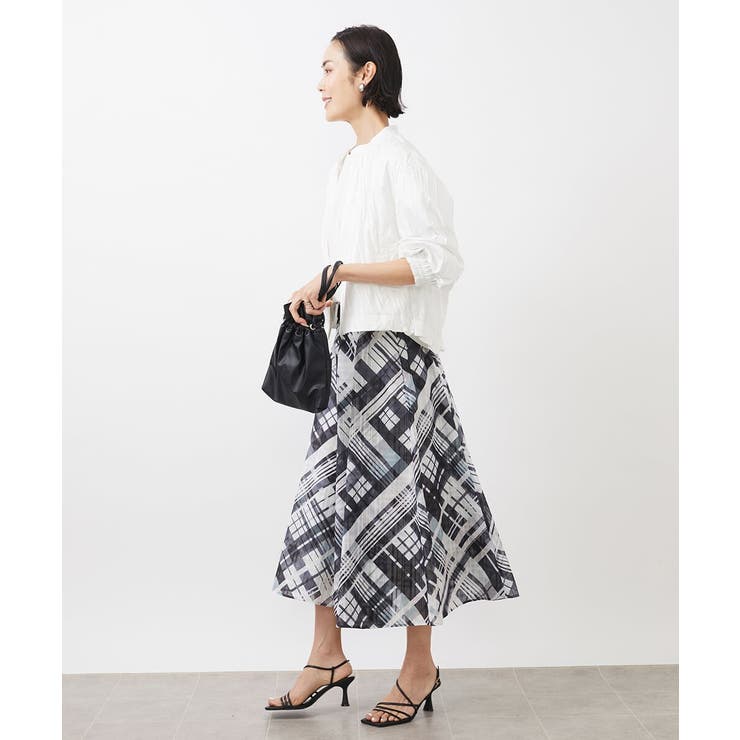 ［セットアップ対応］クラッシュレザーライクノーカラーブルゾン | MICHEL KLEIN | 詳細画像13 